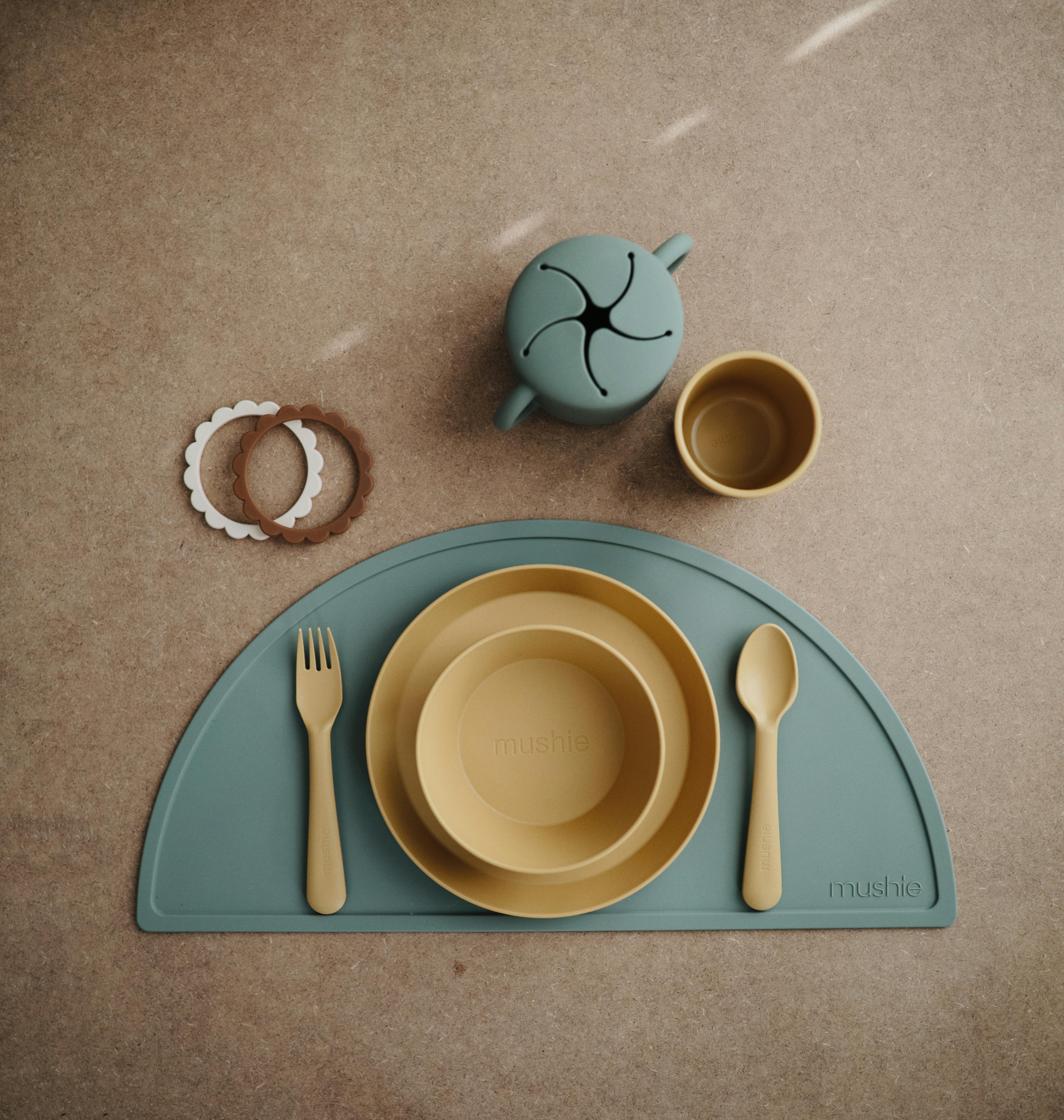 MUSHIE - Mushie Dinner Bowl Round Mustard