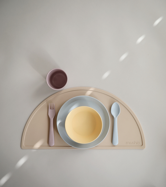 MUSHIE - Mushie Κουτάλι-Πιρούνι 2-Pack Ivory