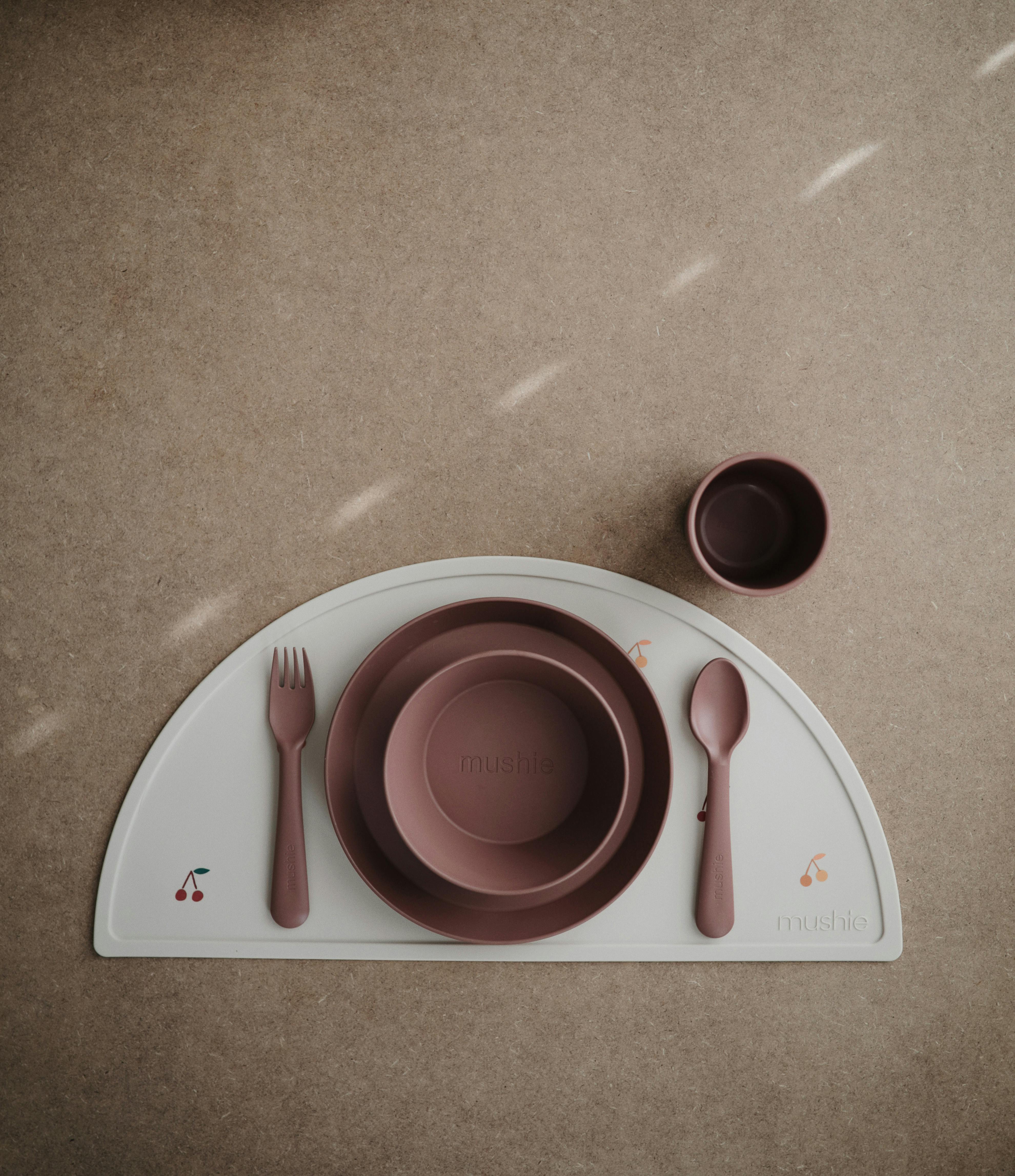 MUSHIE - Mushie Κουτάλι-Πιρούνι Σετ 2 Τμχ Woodchuck