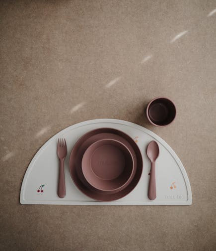 MUSHIE - Mushie Κουτάλι-Πιρούνι Σετ 2 Τμχ Woodchuck