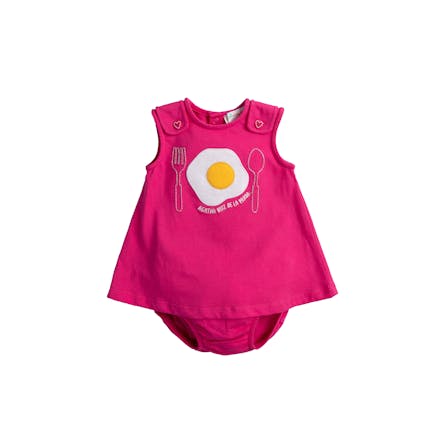 AGATHA RUIZ DE LA PRADA BABY - Agatha Ruiz De La Prada Baby Βρεφικό Φόρεμα Egg Fuchsia