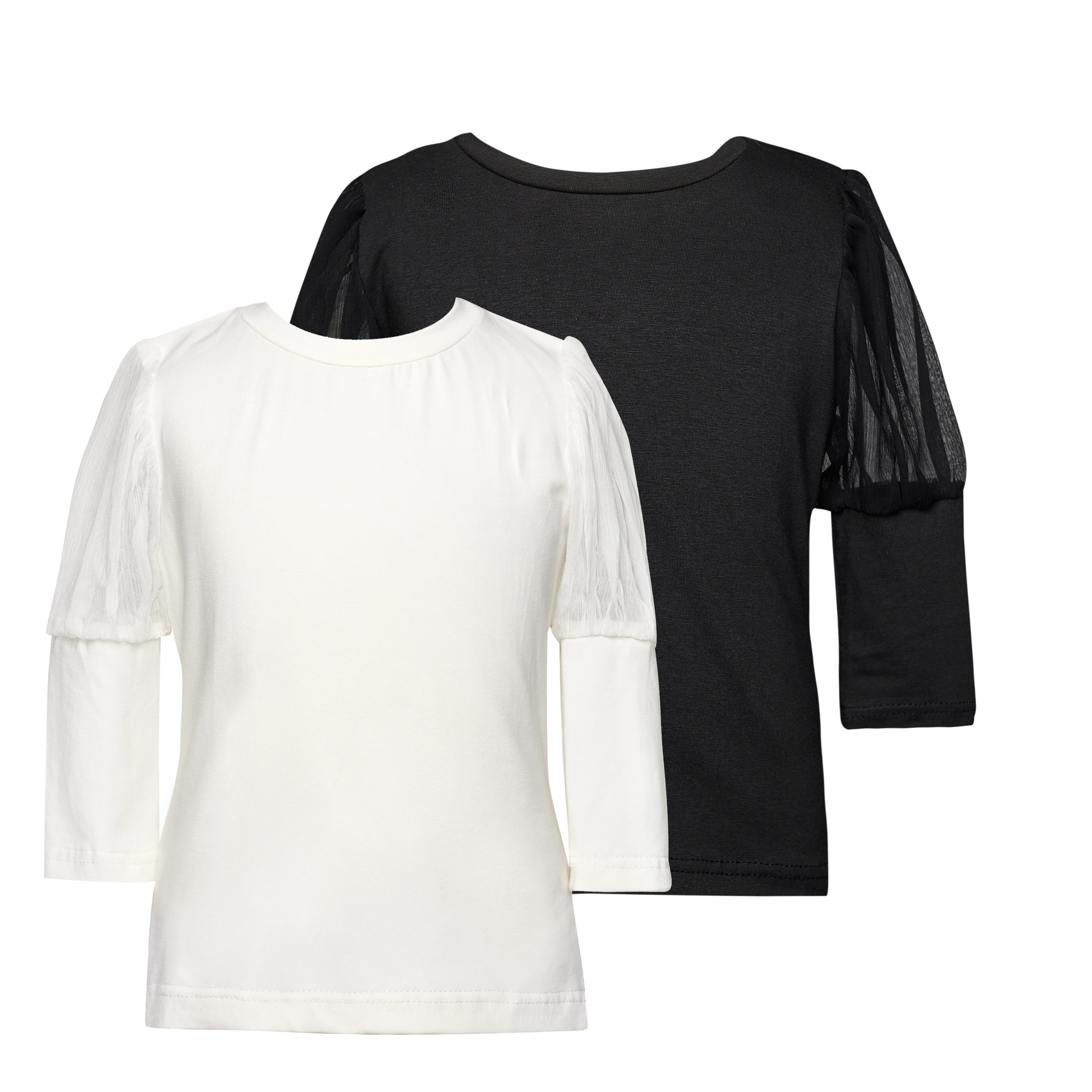 TWO IN A CASTLE - Two In A Castle Monochrome Μπλούζα Με Μανίκι Chiffon