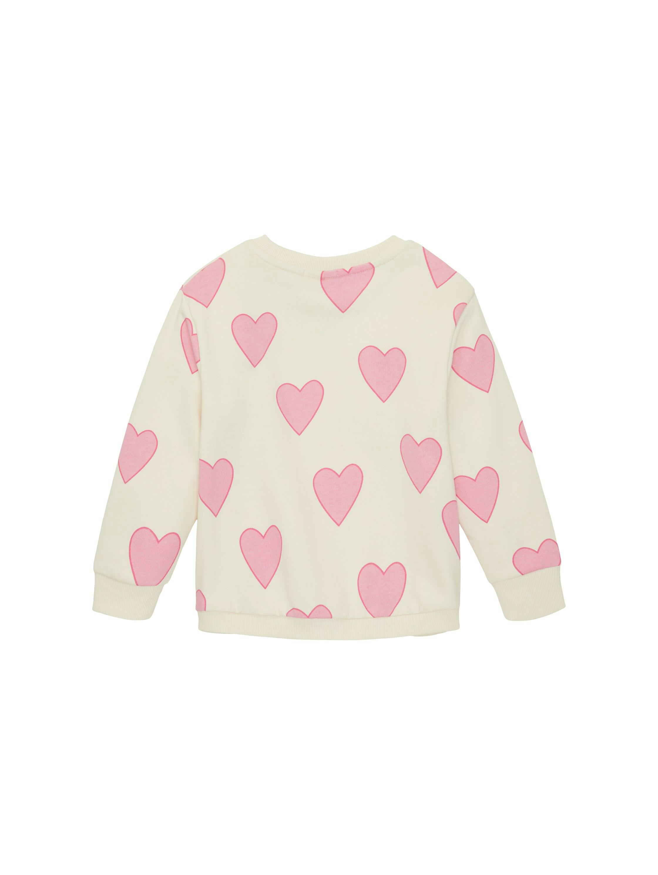 Tom Tailor Heart Printed Sweatshirt - Sweatshirts 