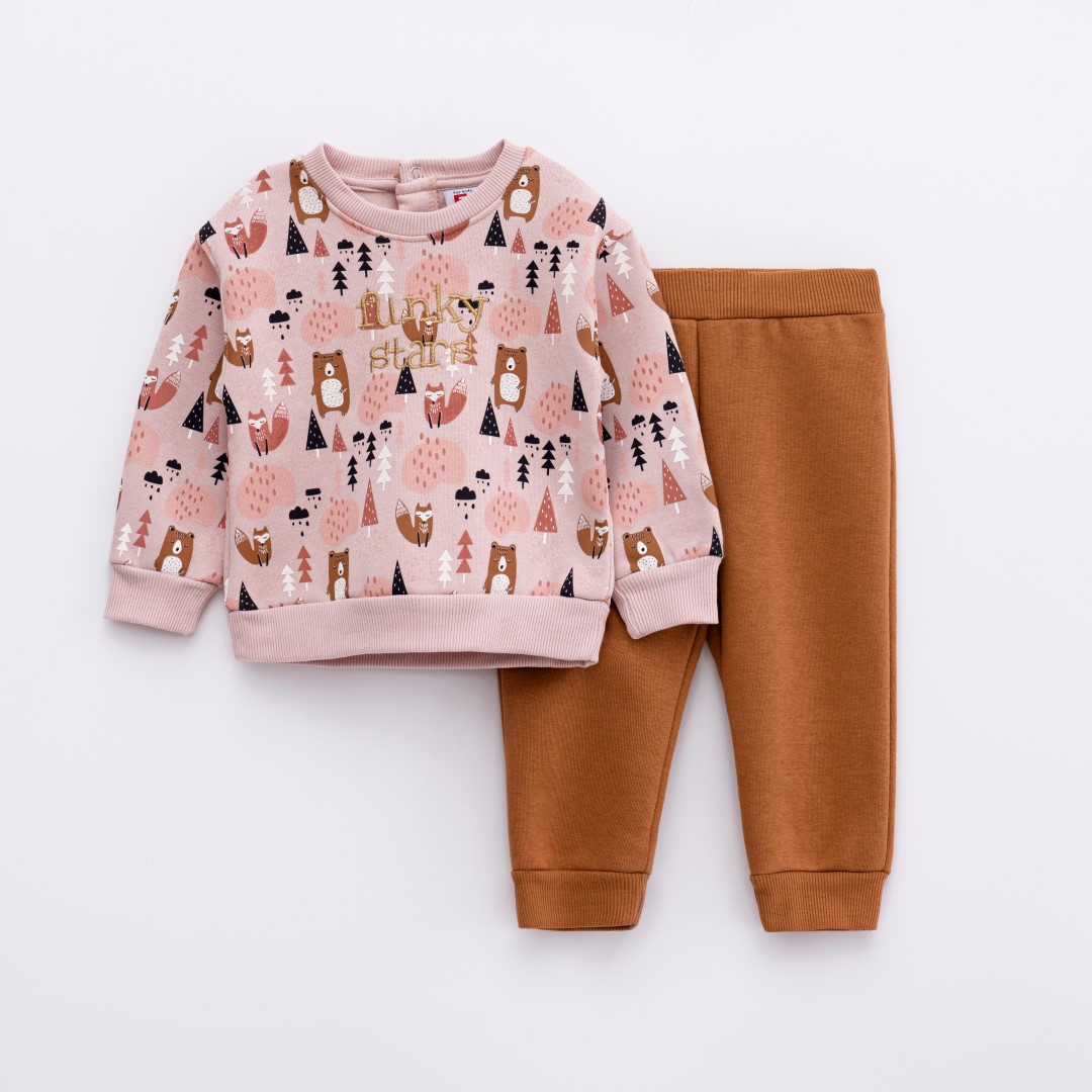 FUNKY - Funky Σετ Φούτερ Pink/Caramel