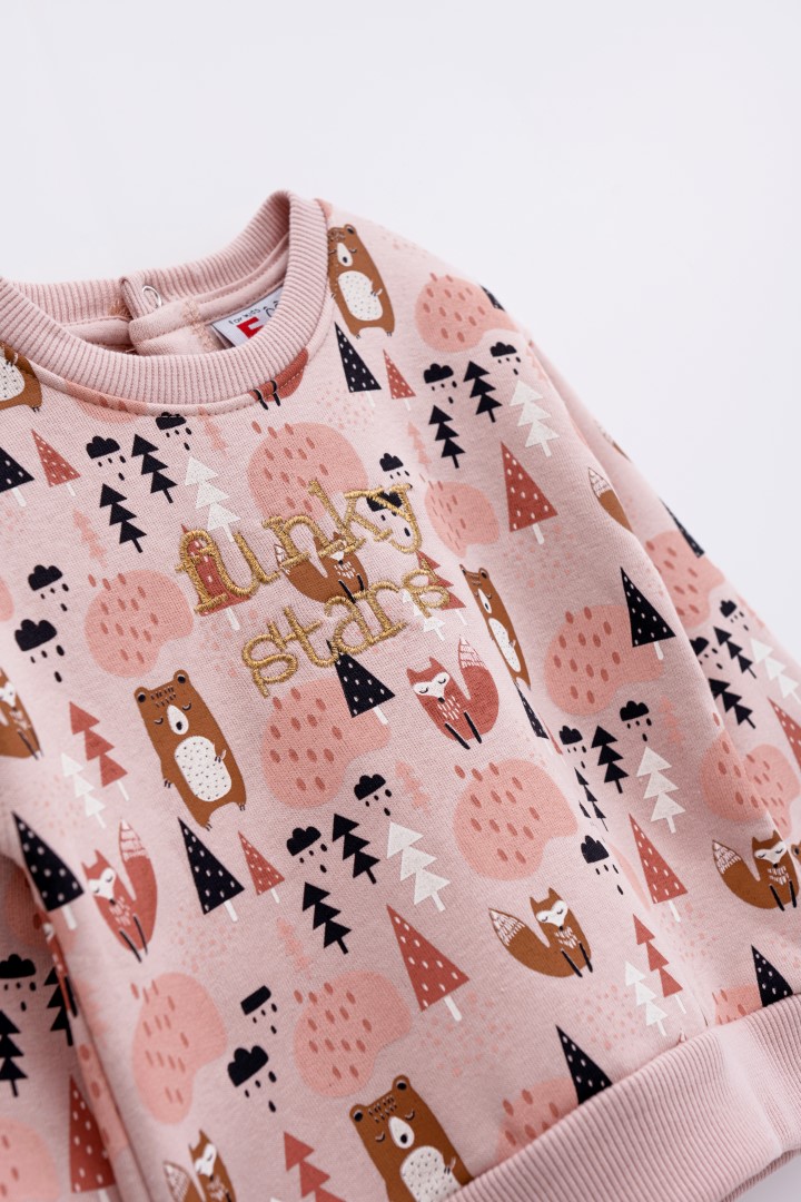 FUNKY - Funky Σετ Φούτερ Pink/Caramel