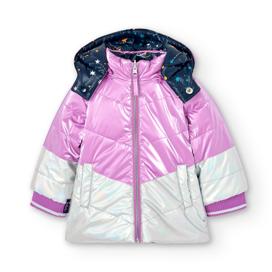 BOBOLI - Boboli Μπουφάν Διπλής Όψης Μωβ