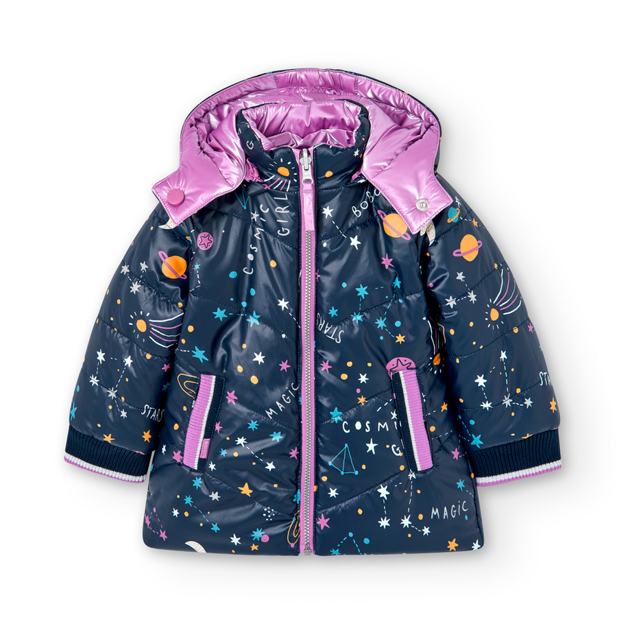 BOBOLI - Boboli Μπουφάν Διπλής Όψης Μωβ