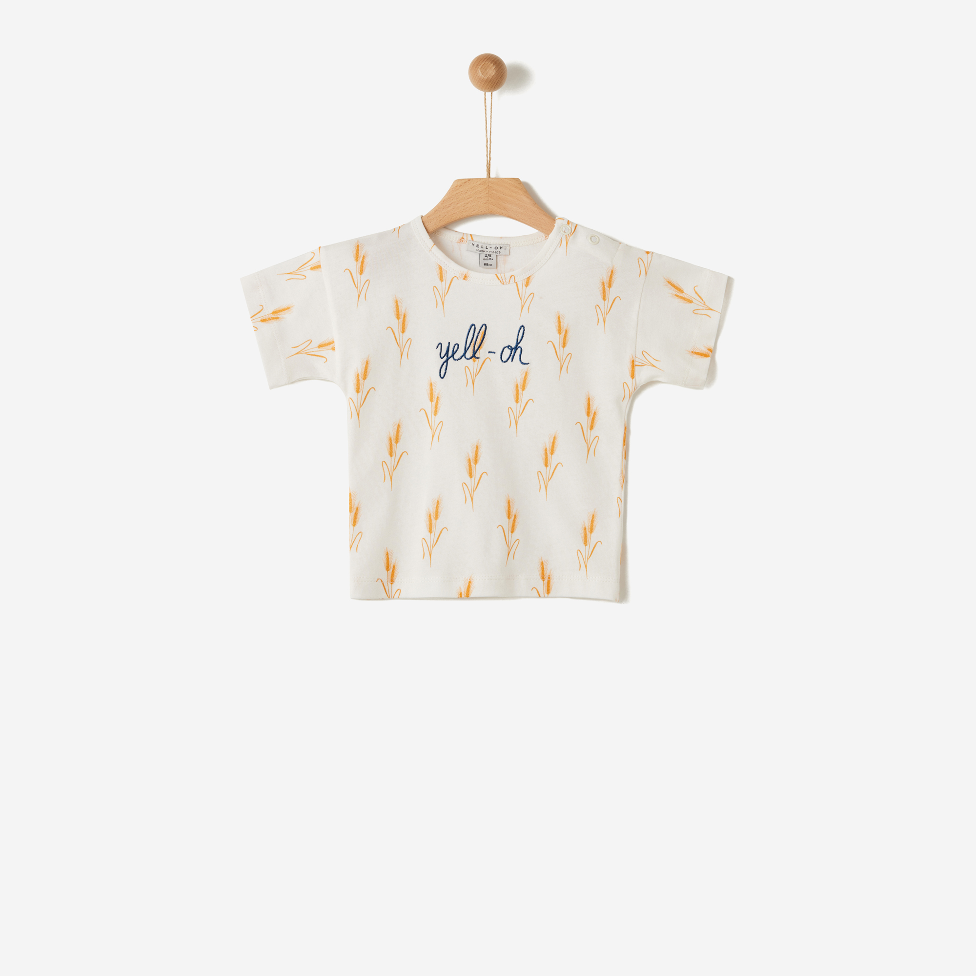 YELL-OH - Yell-Oh Βρεφική Μπλούζα Wheats Allover
