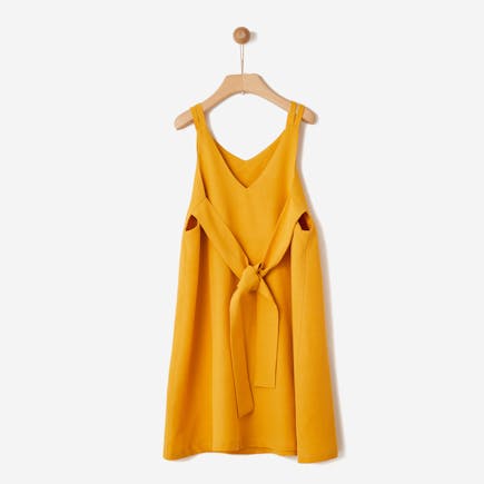 YELL-OH - Yell-Oh Φόρεμα Desmos Tencel & Λινό Honey Yellow