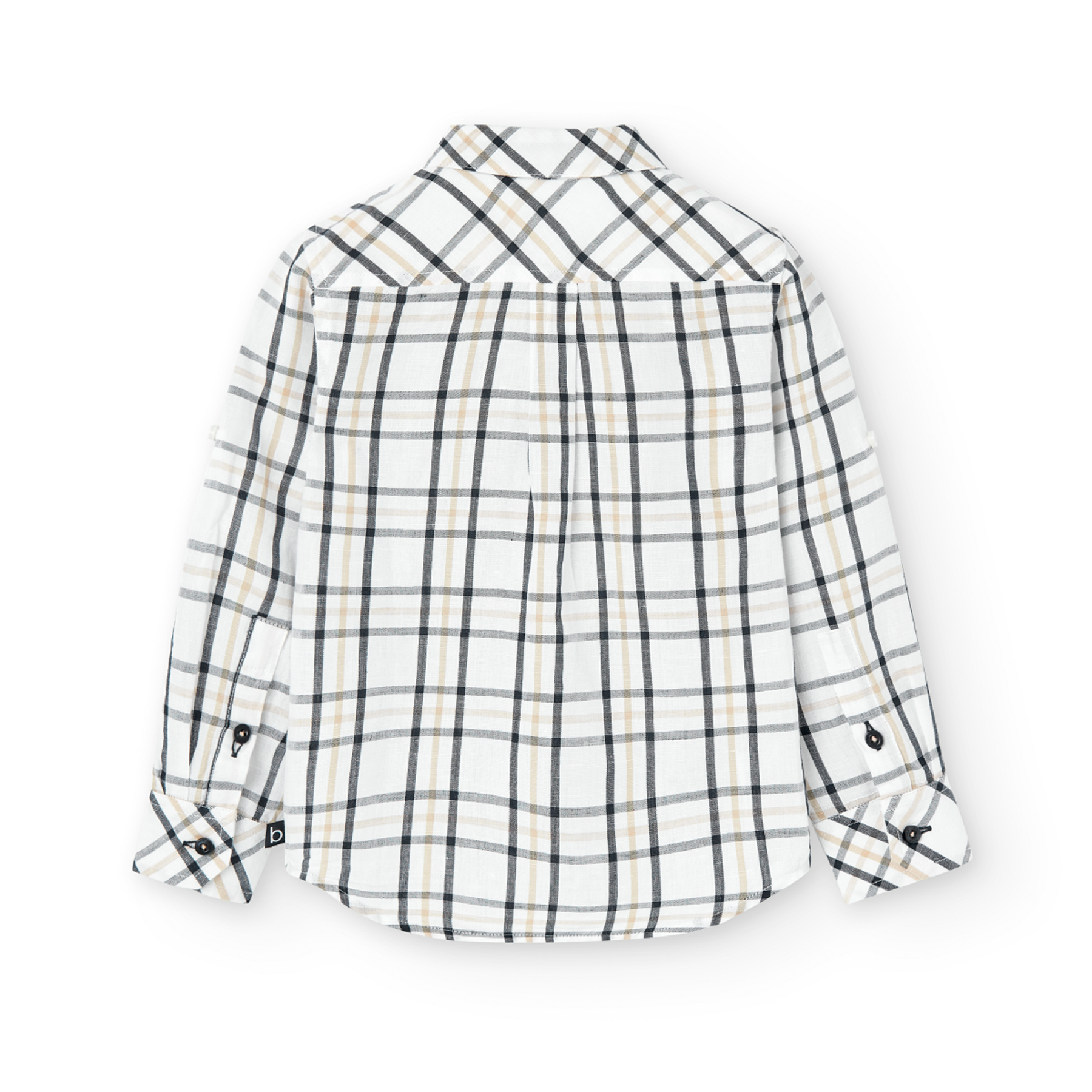 BOBOLI - Boboli Πουκάμισο Λινό Καρό ΜΜ