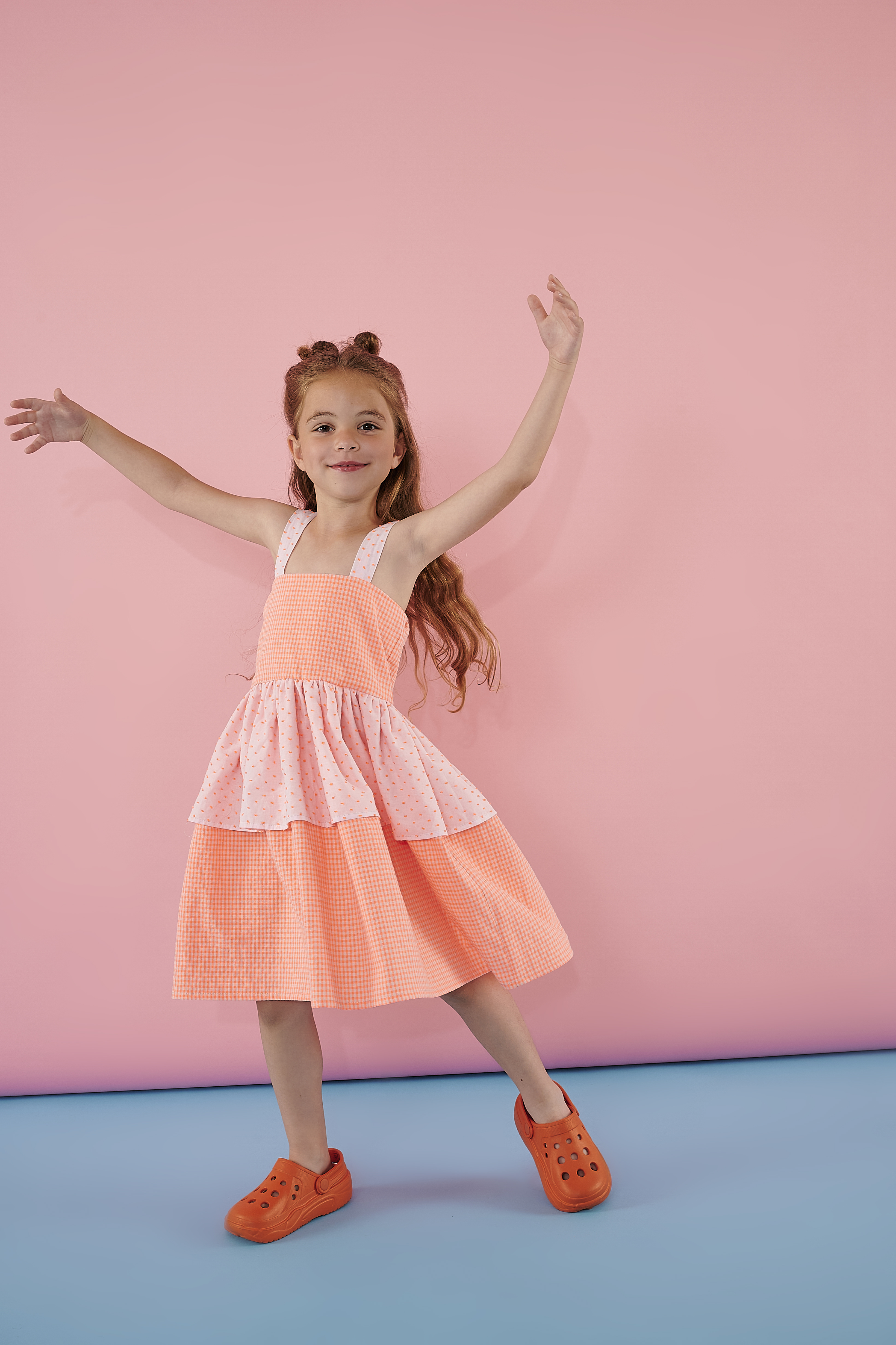 TWO IN A CASTLE - Two In A Castle Φόρεμα Orange Popsicle 2 Layer