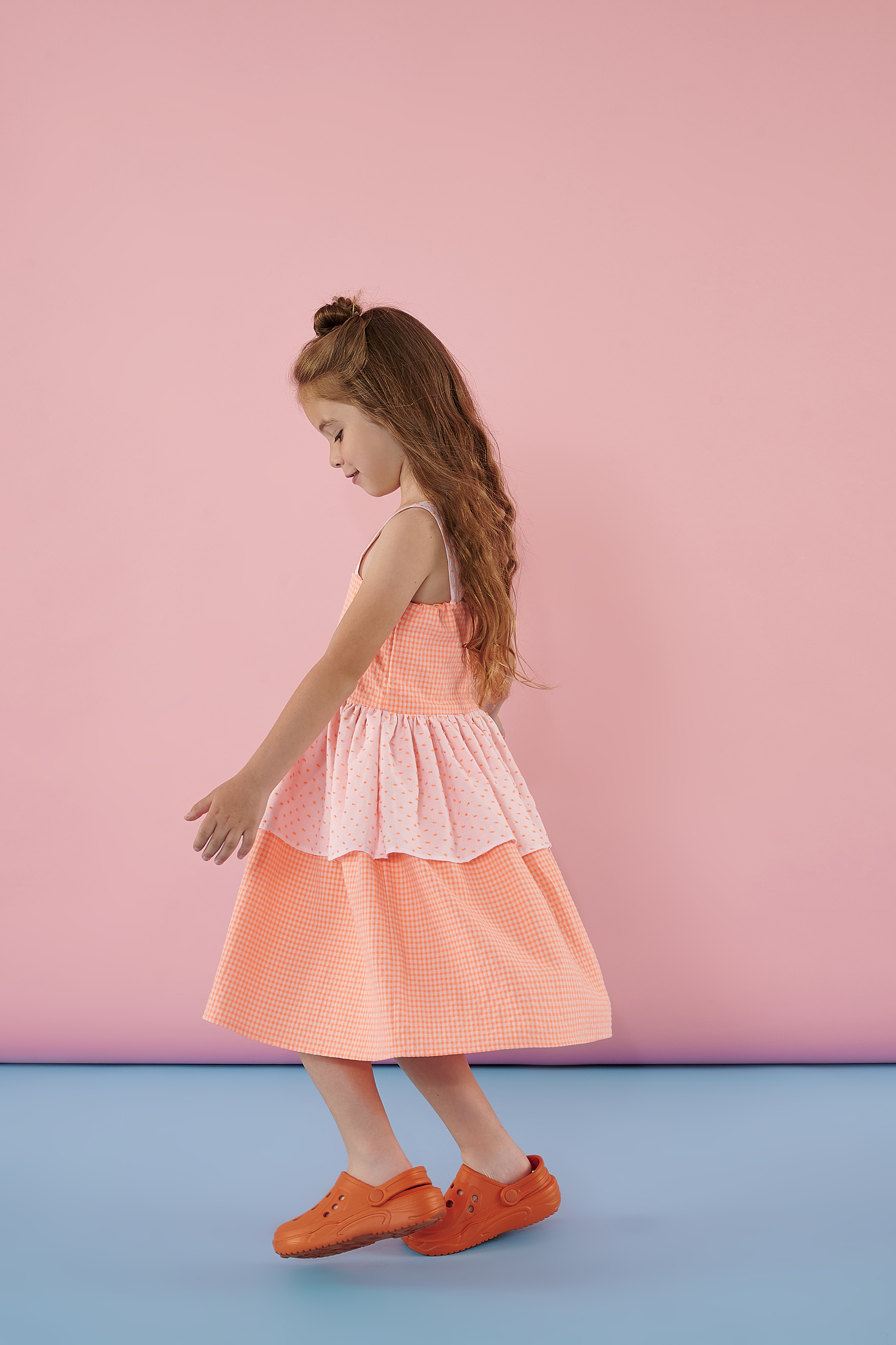 TWO IN A CASTLE - Two In A Castle Φόρεμα Orange Popsicle 2 Layer