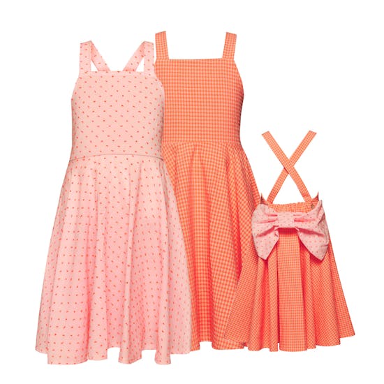  Φόρεμα Backless Orange Popsicle JNR