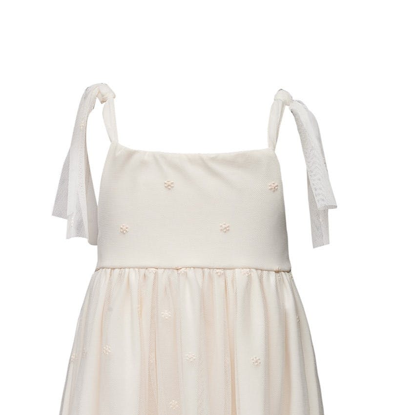 TWO IN A CASTLE - Two In A Castle Φόρεμα Εκρού Δαντέλα