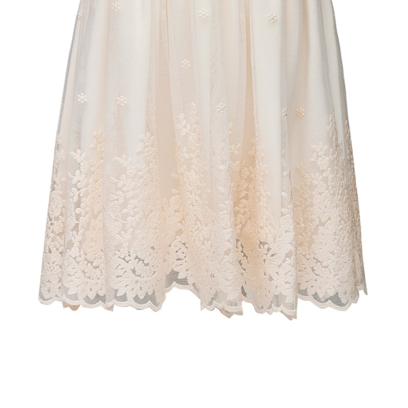 TWO IN A CASTLE - Two In A Castle Φόρεμα Εκρού Δαντέλα