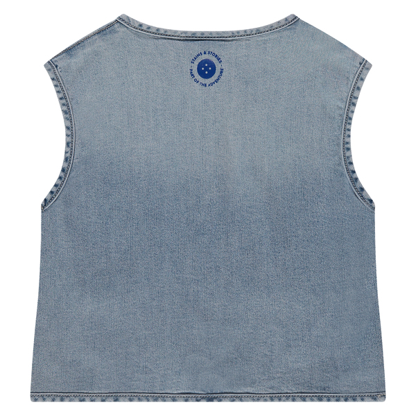 STAINS & STORIES - Stains Stories Γιλέκο Τζιν