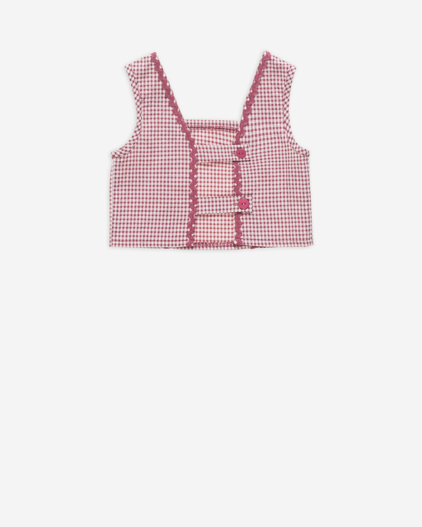 YELL-OH - Yell-Oh παιδικό Τοπ Καρό Ροζ