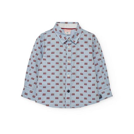 BOBOLI - Boboli Πουκάμισο Μακρυμάνικο Γαλάζιο