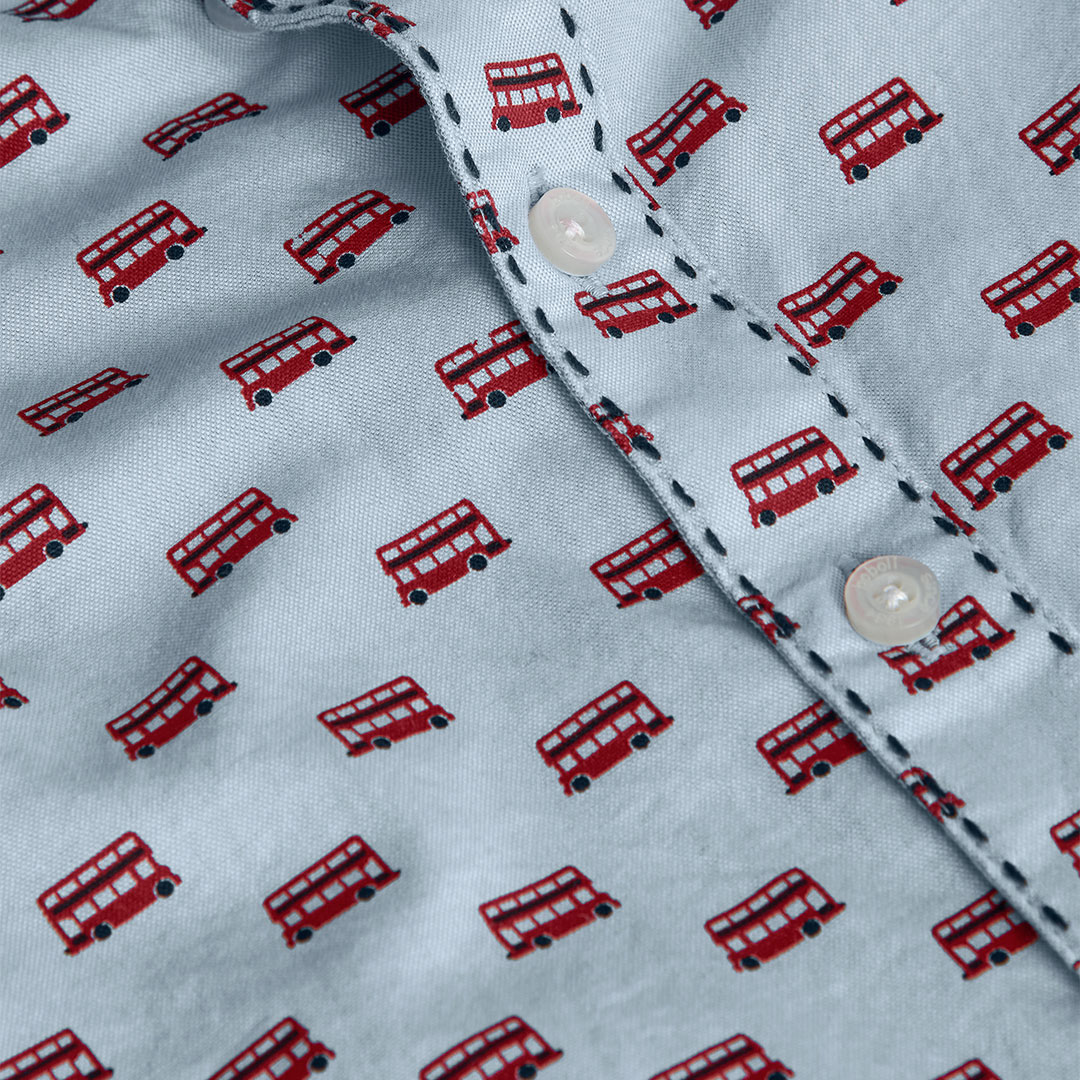 BOBOLI - Boboli Πουκάμισο Μακρυμάνικο Γαλάζιο