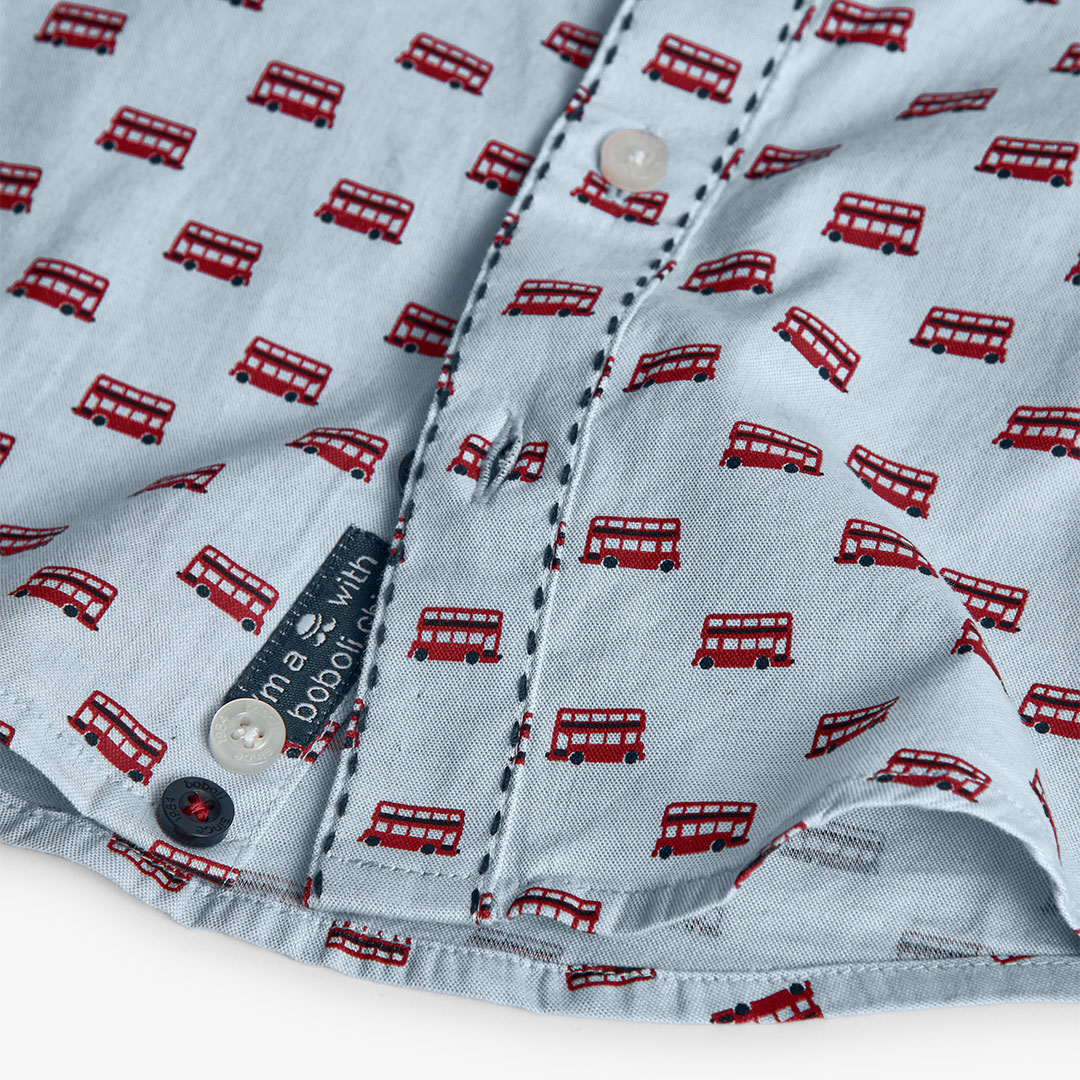 BOBOLI - Boboli Πουκάμισο Μακρυμάνικο Γαλάζιο