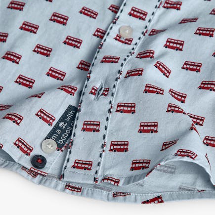 BOBOLI - Boboli Πουκάμισο Μακρυμάνικο Γαλάζιο