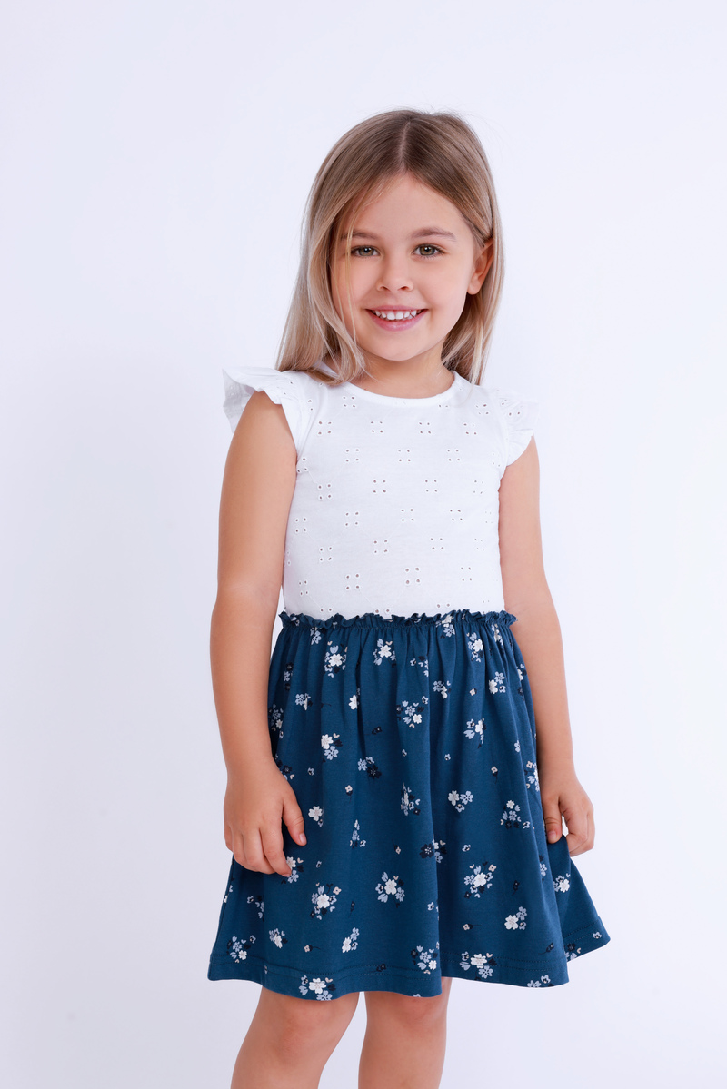 BLUE SEVEN - Blue Seven Παιδικό Φόρεμα Broderie