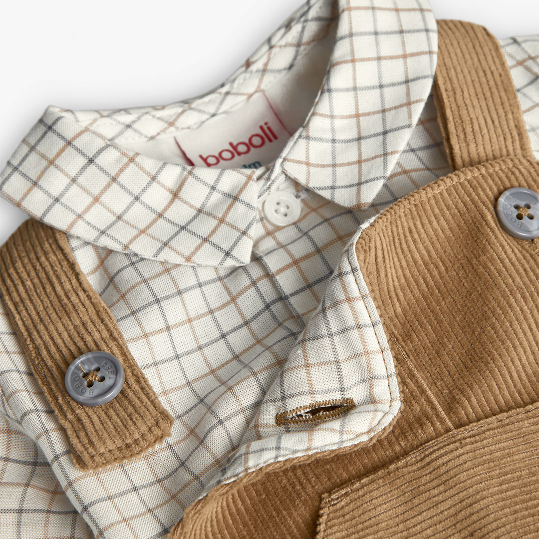 BOBOLI - Boboli Σετ Σαλοπέτα Με Πουκάμισο