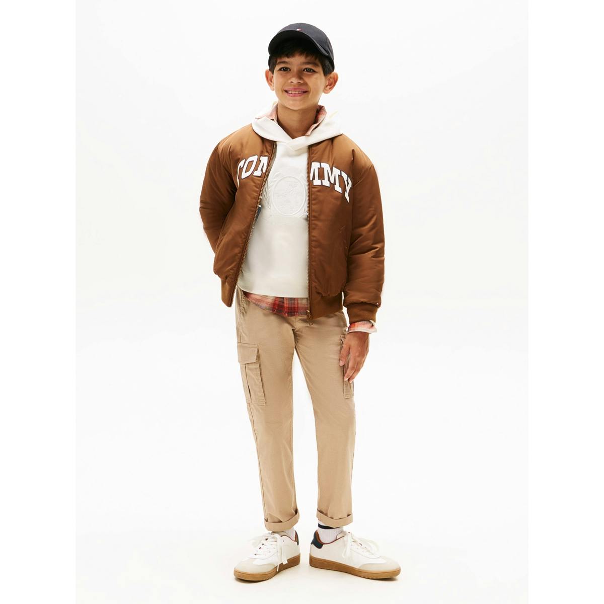 TOMMY HILFIGER - Tommy Hilfiger Παιδικό Παντελόνι cargo Μπεζ