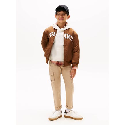 TOMMY HILFIGER - Tommy Hilfiger Παιδικό Παντελόνι cargo Μπεζ