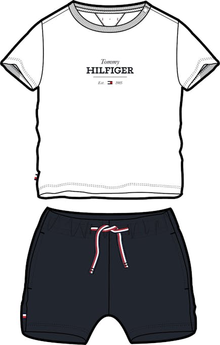 TOMMY HILFIGER - Tommy Hilfiger Βρεφικό Σετ Μπλούζα & Σορτς