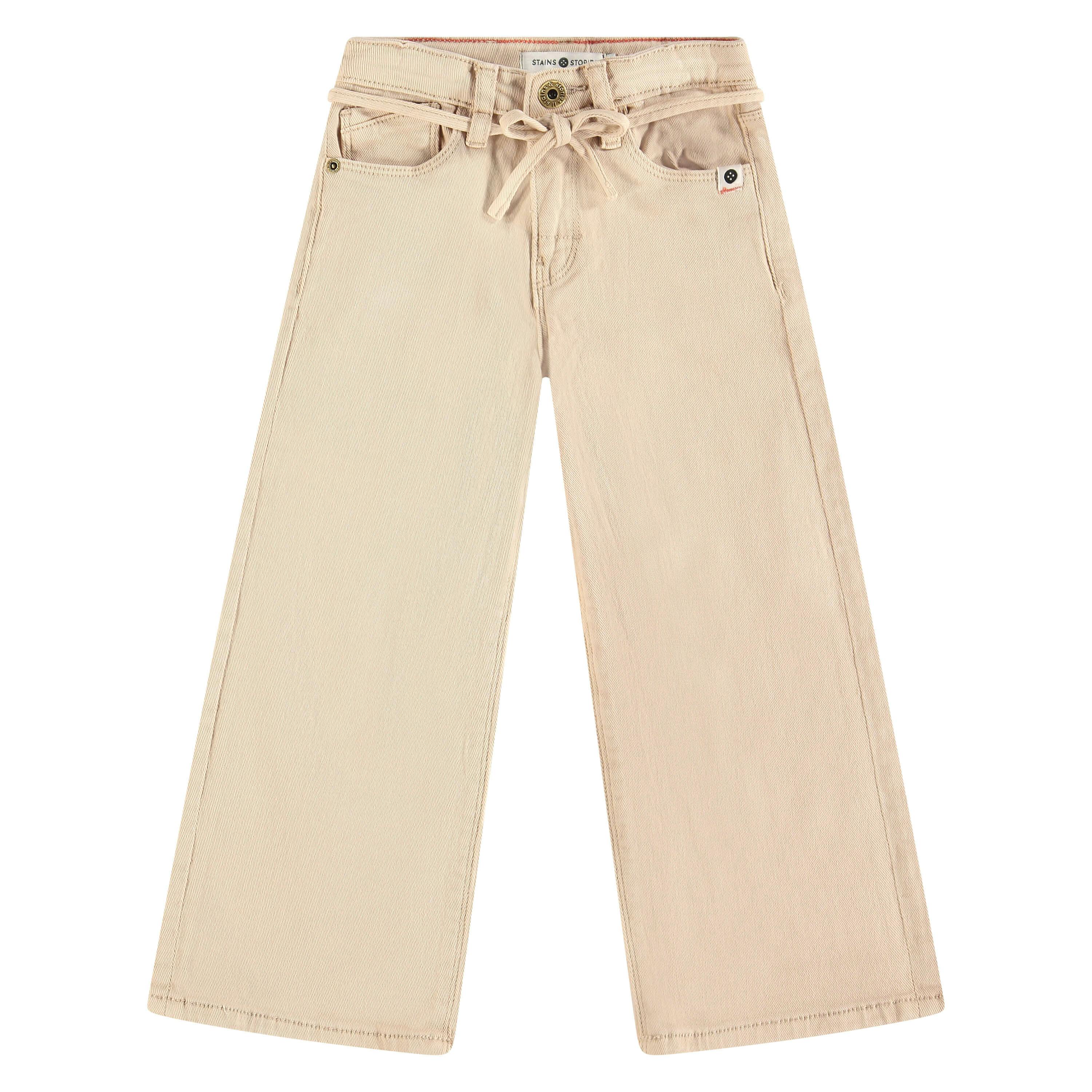 STAINS & STORIES - Stains Stories Παντελόνι Wide Leg μπεζ