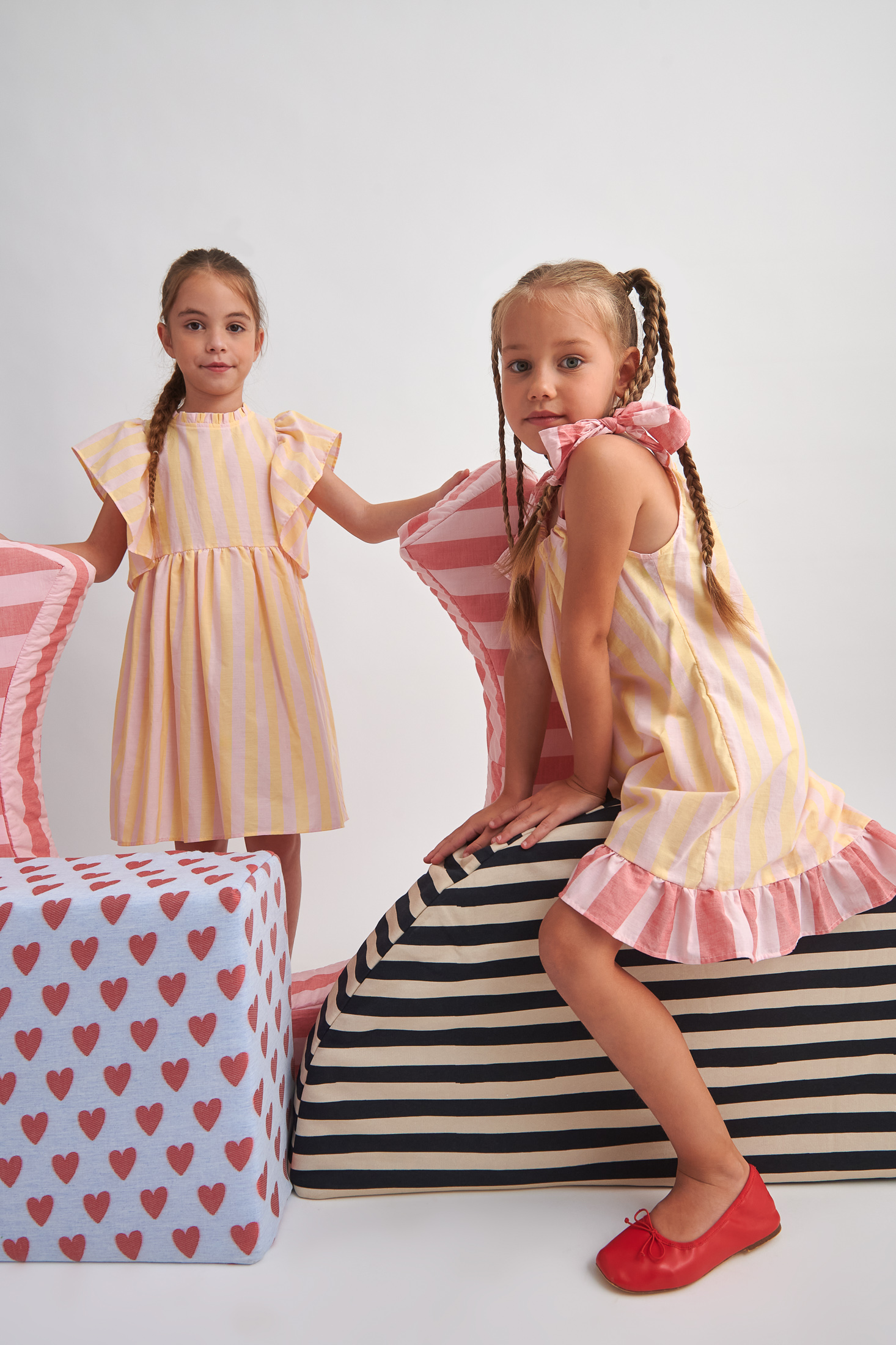 TWO IN A CASTLE - Two In A Castle Παιδική Ολόσωμη Φόρμα Ριγέ