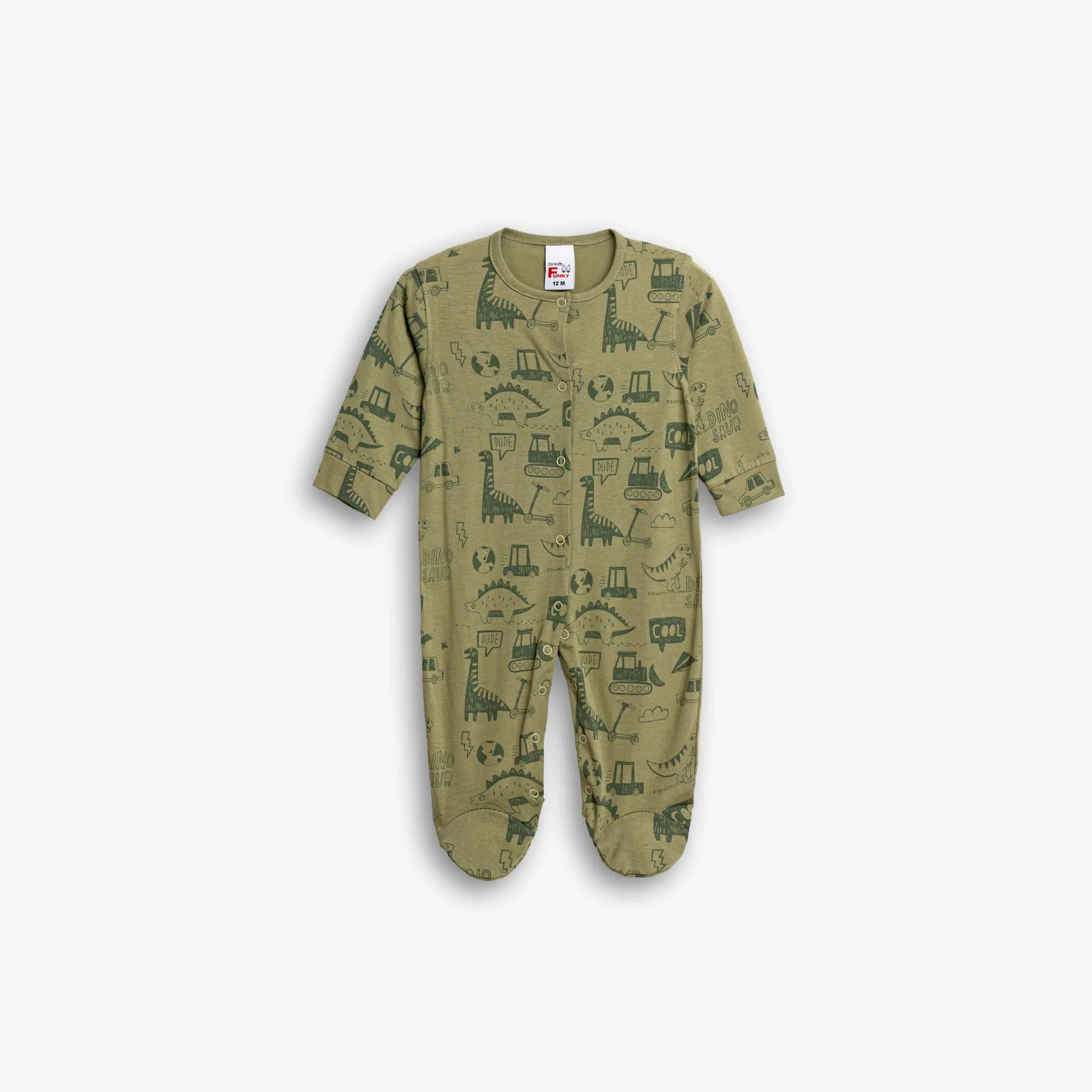 FUNKY - Funky Βρεφικό Φορμάκι Χακί