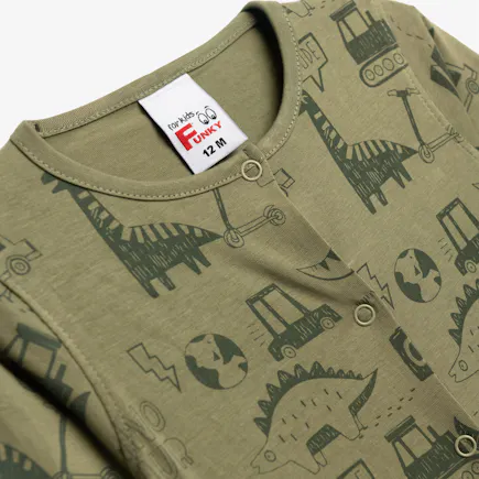 FUNKY - Funky Βρεφικό Φορμάκι Χακί