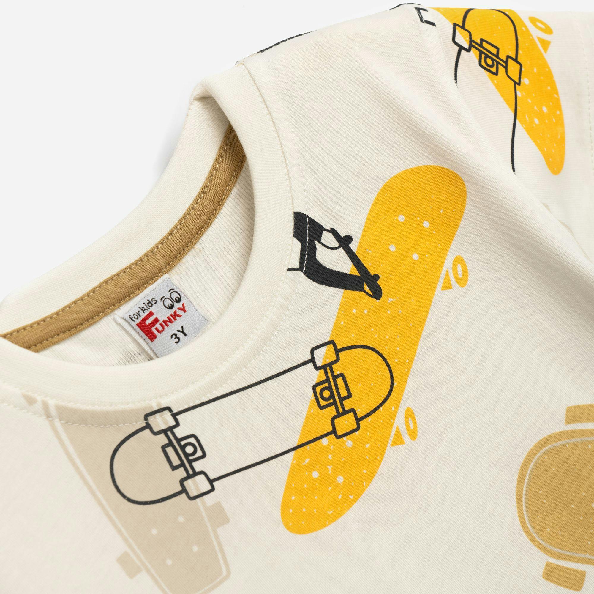 FUNKY - Funky ΜΠΛΟΥΖΑ ΚΜ ΚΑΛΤΣΑ ΕΙΣΑΓ. ΒΕΒΕ ΑΓΟΡΙ ΕΚΡΟΥ ALLOVER