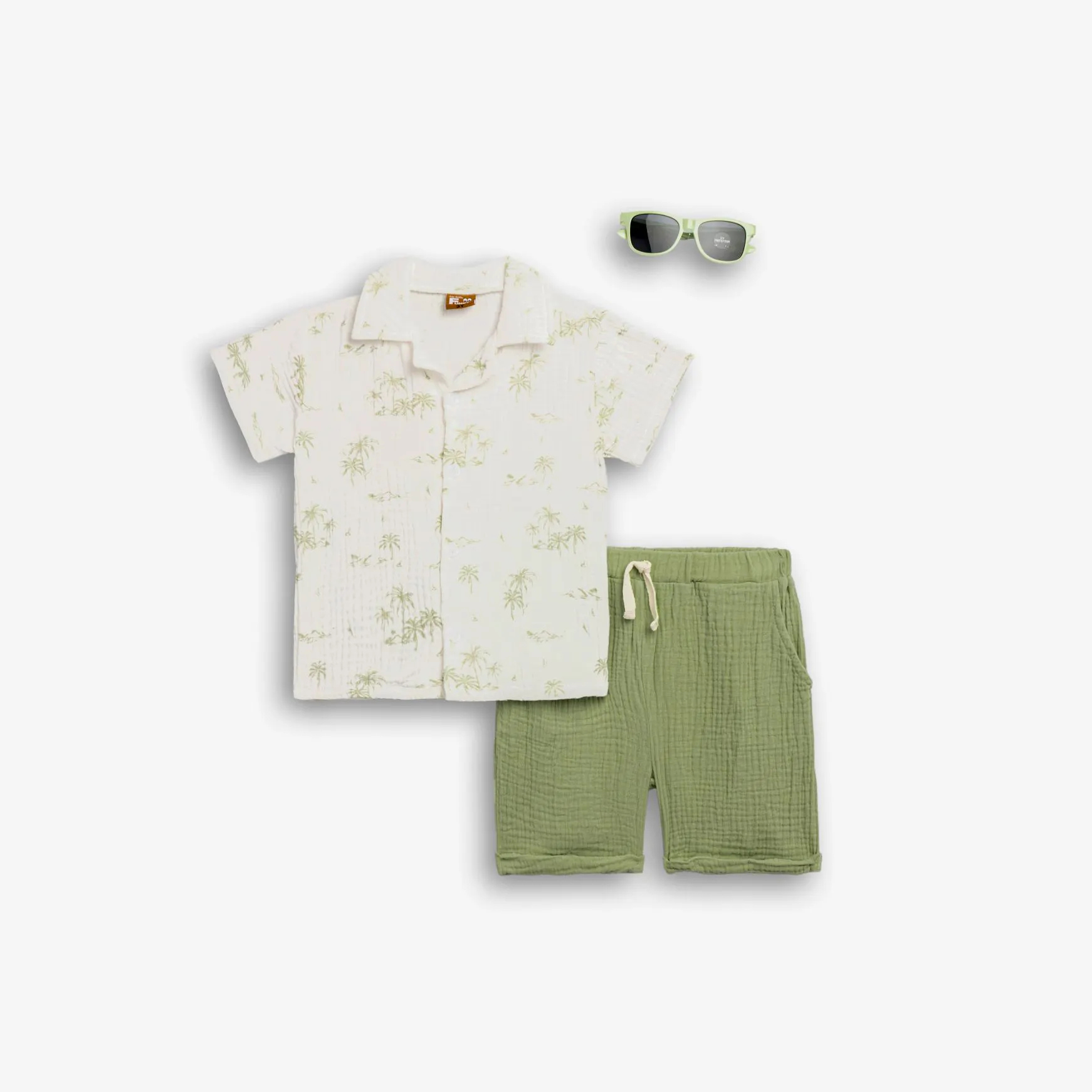 FUNKY - Funky Σετ Πουκάμισο Βερμούδα Muslin