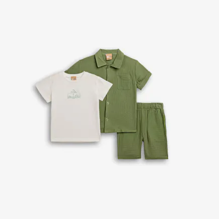 FUNKY - Funky Σετ Πουκάμισο Μπλούζα Σορτς