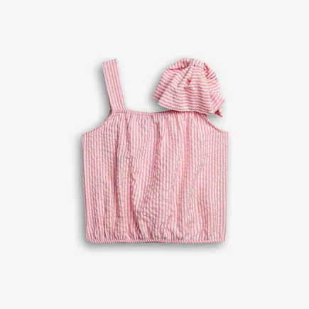 FUNKY - Funky Τοπ Ριγέ Με Φιόγκο