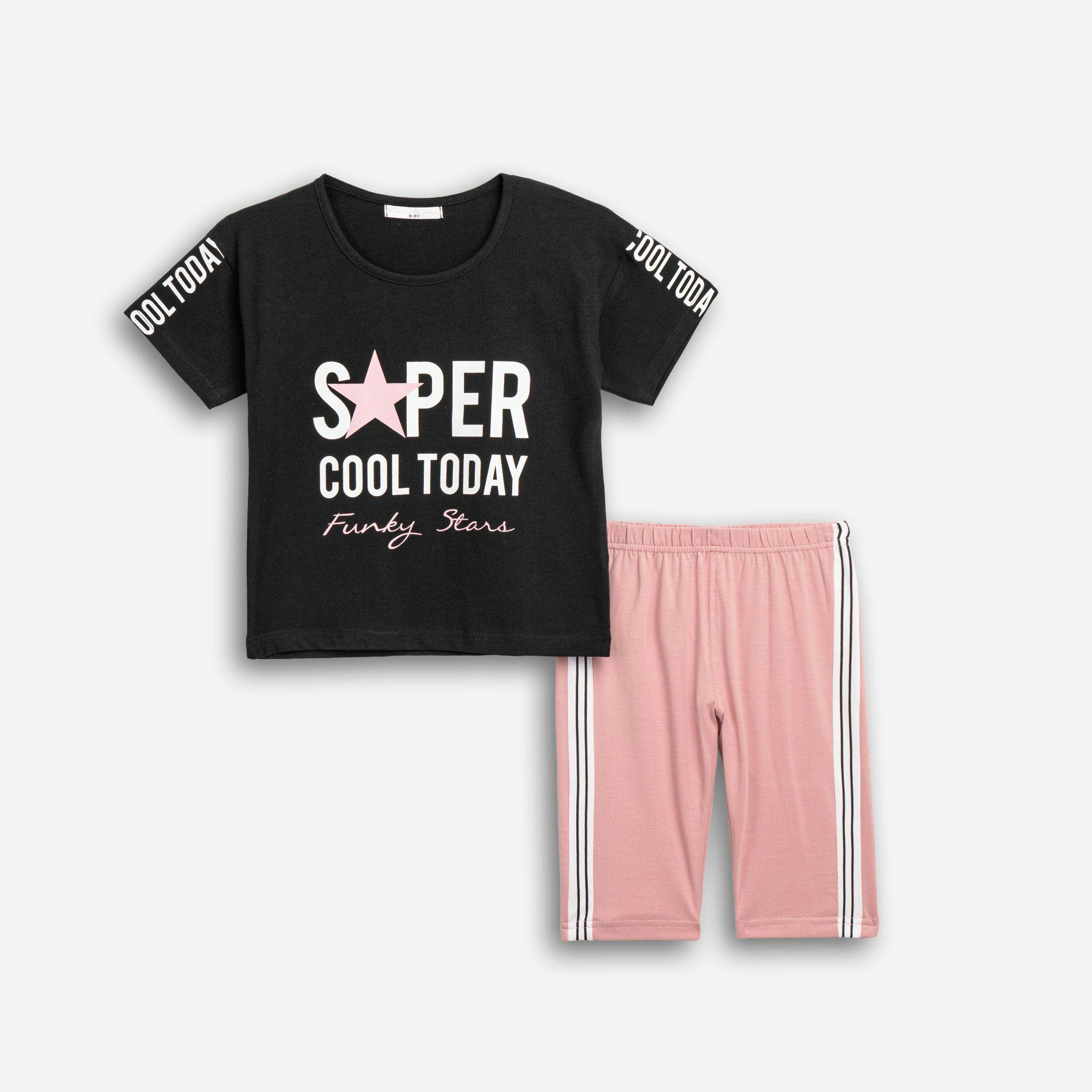 FUNKY - Funky -ΣΕΤ ΚΟΛΑΝ ΠΟΔΗΛΑΤΙΚΟ ΚΑΛΤΣΑ ΛΥΚΡΑ ΕΙΣΑΓ. ΠΑΙΔ. ΚΟΡΙΤΣΙ ΟΕ ΜΑΥΡΟ/ΑΓΡΙΟ ΤΡΙΑΝΤΑΦΥΛΛΟ