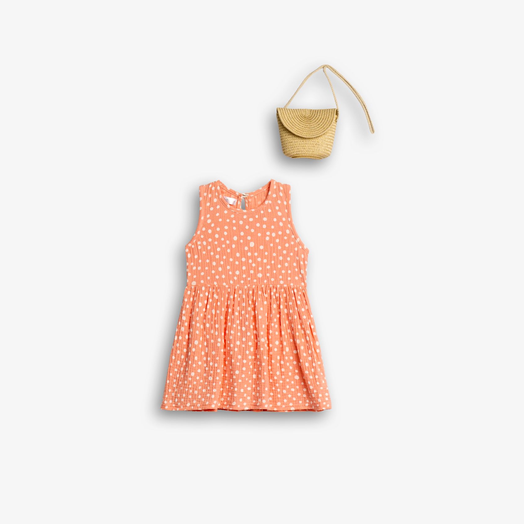  Φόρεμα Μουσελίνα Πουά