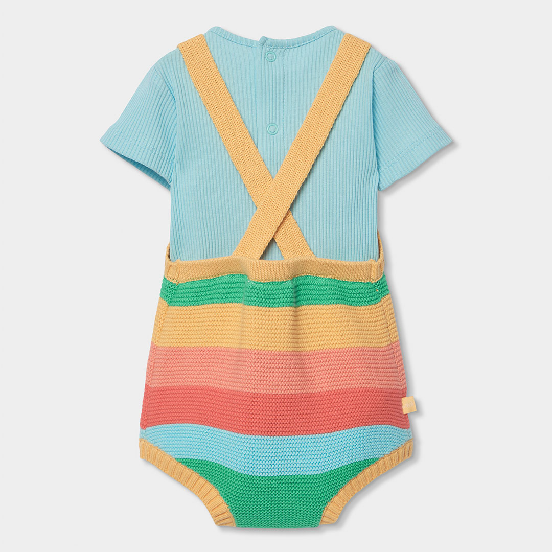 BOBOLI - Boboli Πλεκτή Σαλοπέτα Μπλούζα