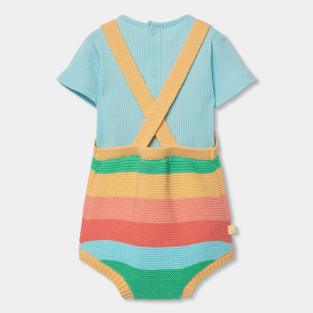 BOBOLI - Boboli Πλεκτή Σαλοπέτα Μπλούζα