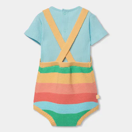 BOBOLI - Boboli Πλεκτή Σαλοπέτα Μπλούζα