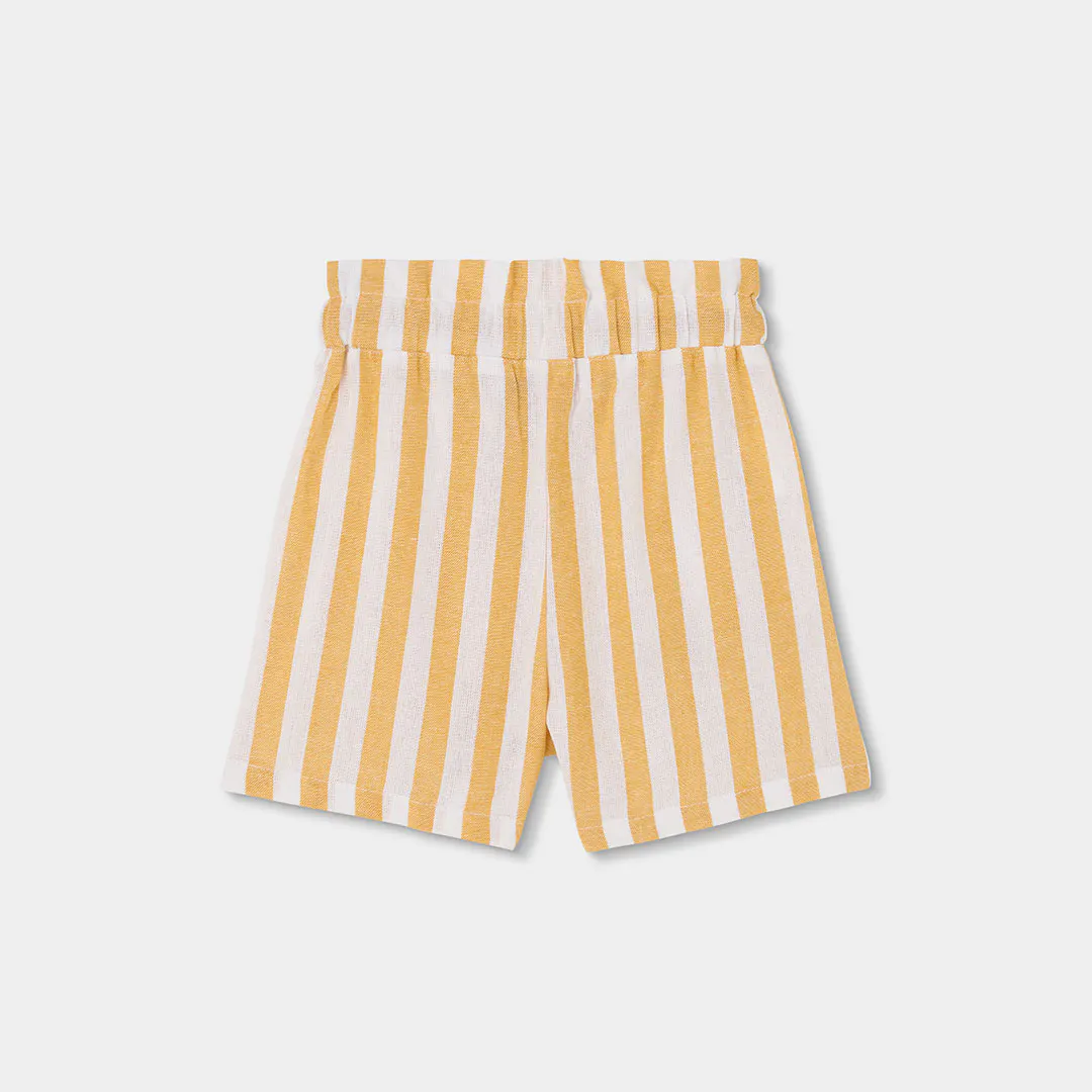 BOBOLI - Boboli Σορτς Ψηλόμεσο Λινό