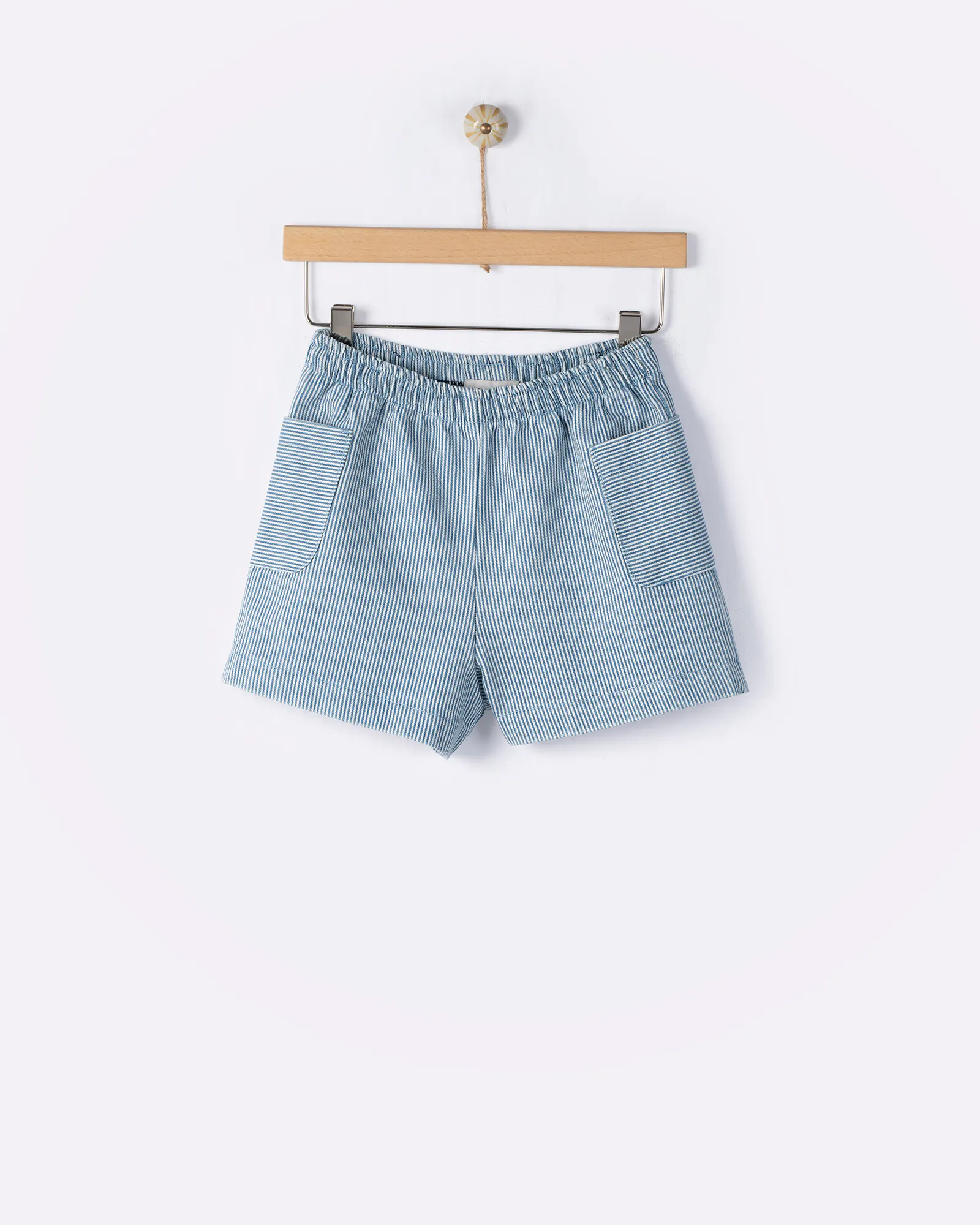 YELL-OH - Yell-Oh Ριγέ Ντένιμ Βερμούδα