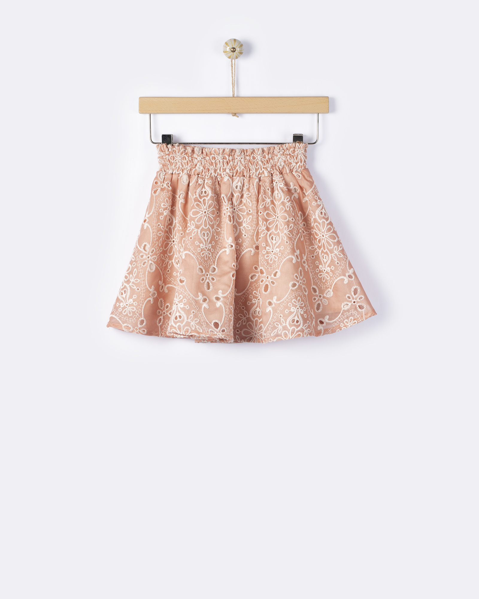  Κεντητή Φούστα Peach Quartz