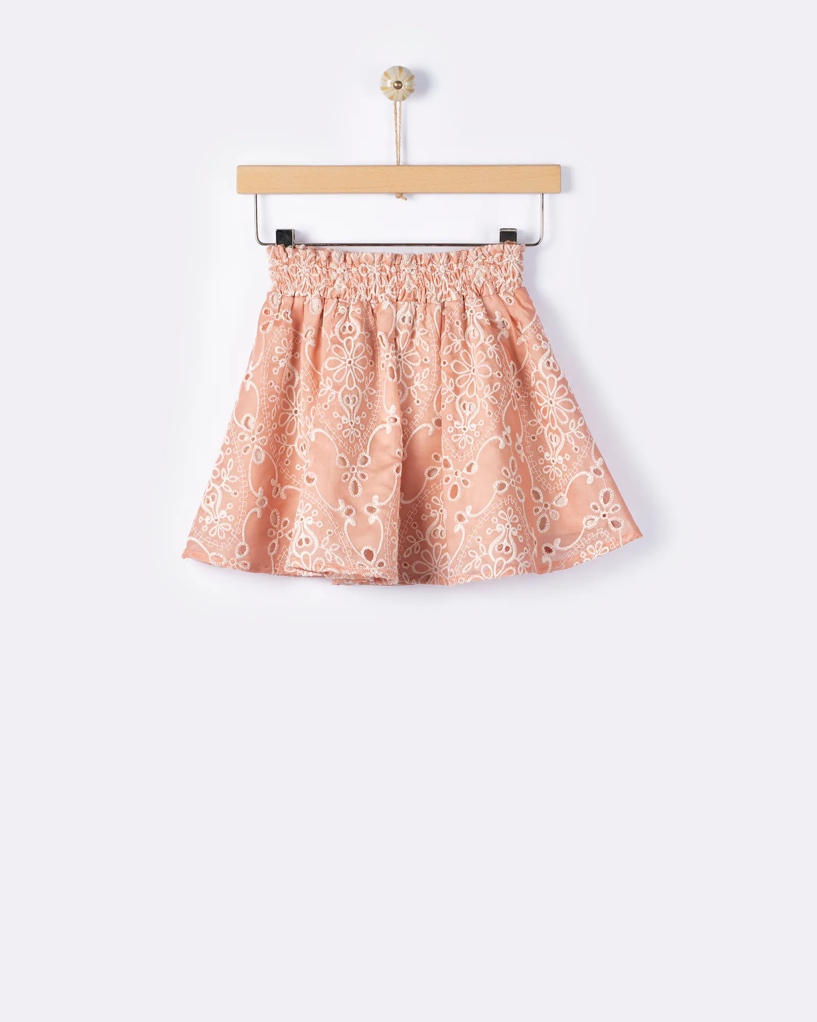 YELL-OH - Yell-Oh Κεντητή Φούστα Peach Quartz