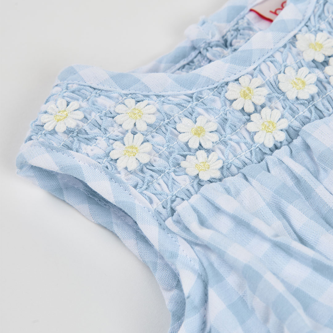 BOBOLI - Boboli Φόρεμα Καρό Ποπλίνα