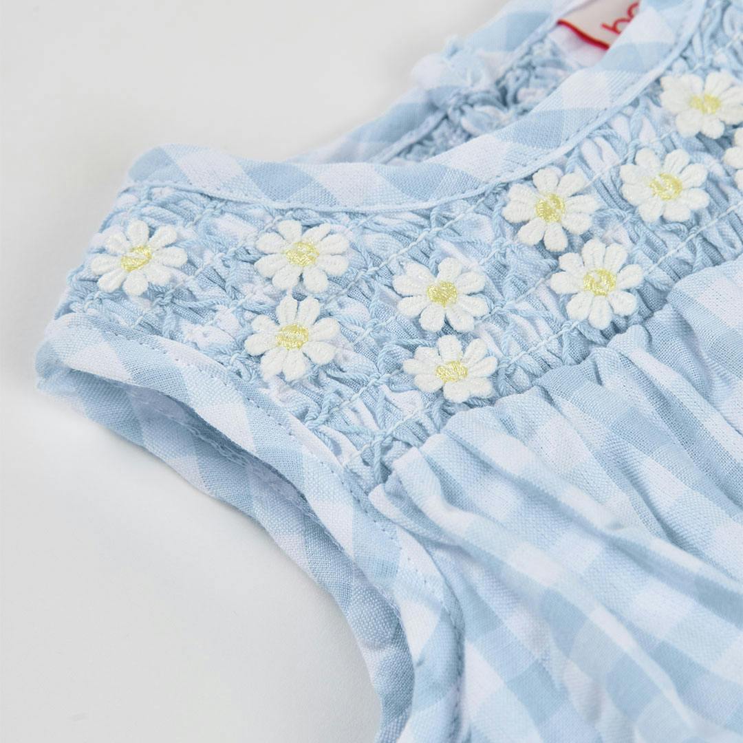 BOBOLI - Boboli Φόρεμα Καρό Ποπλίνα