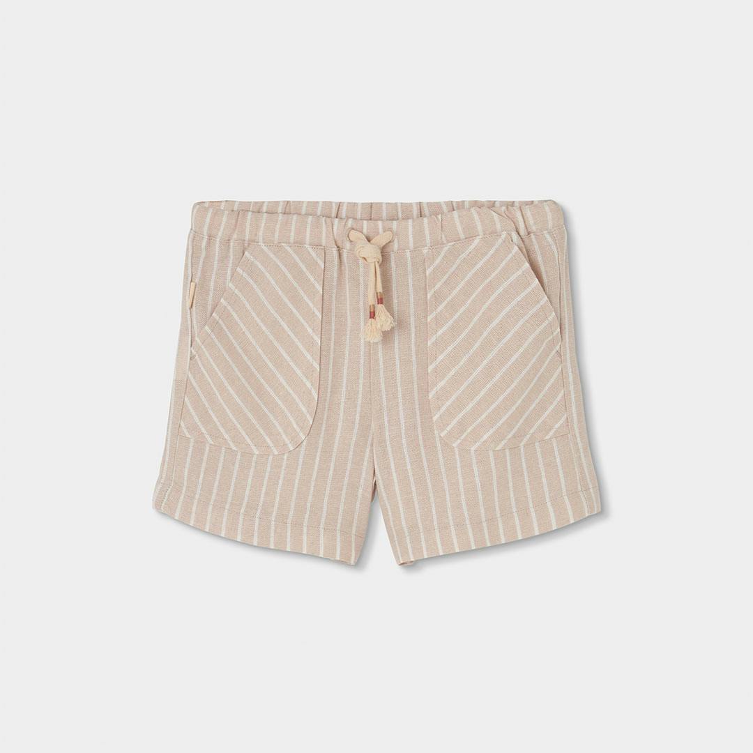 BOBOLI - Boboli Σορτς Λινό Ριγέ